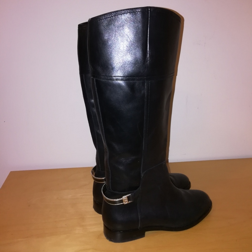 Ralph Lauren black leather boots - Picture 4 of 8